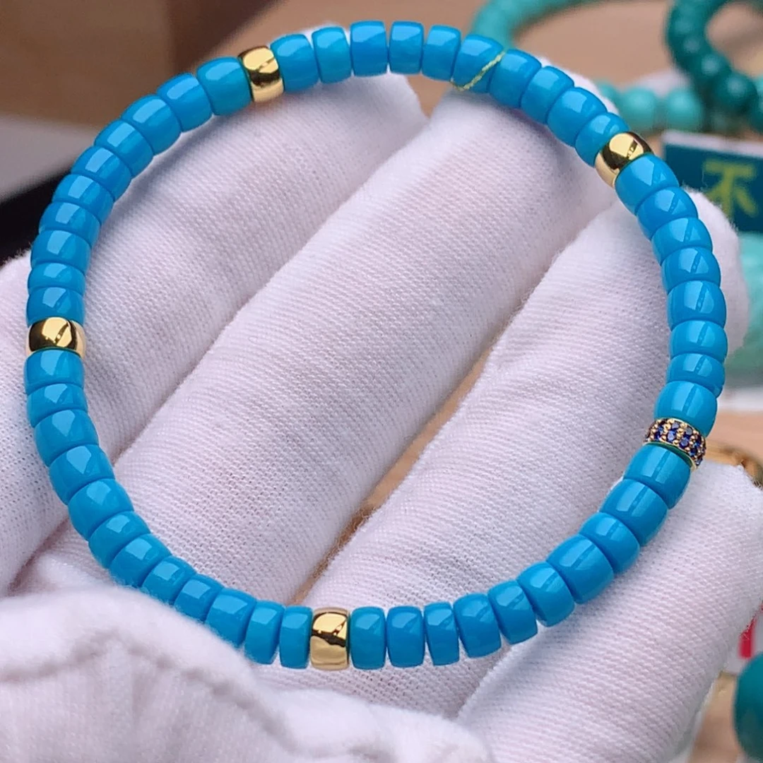 18K金镶嵌绿松石珠宝奇石