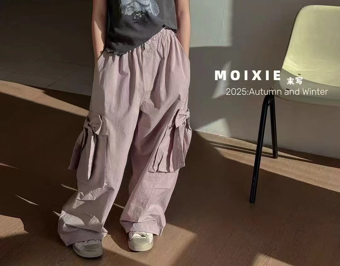 5002儿童蝴蝶结立体口袋裤