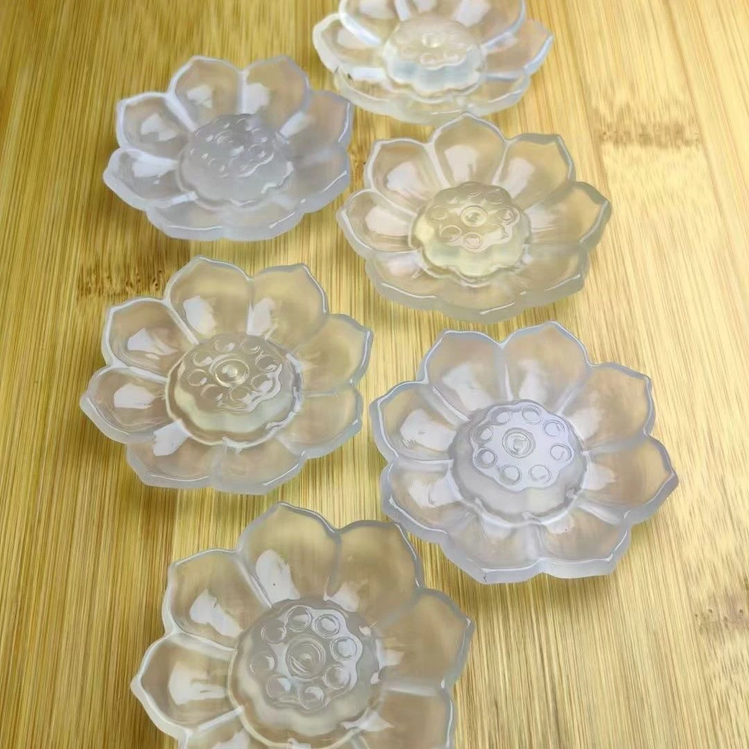 高冰玉髓莲花香插可插线香盘香家用室内熏香炉茶宠摆件多样性一件