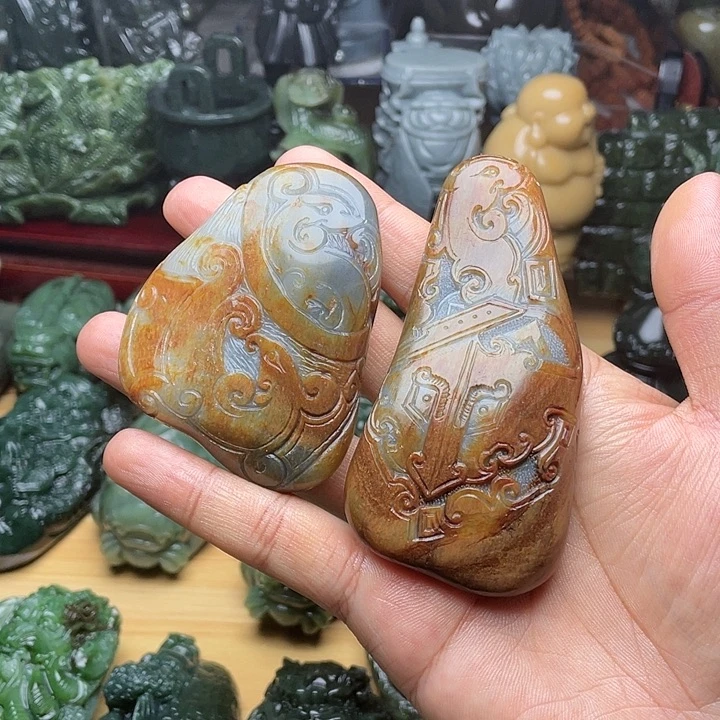 前***生和田玉未镶嵌挂件