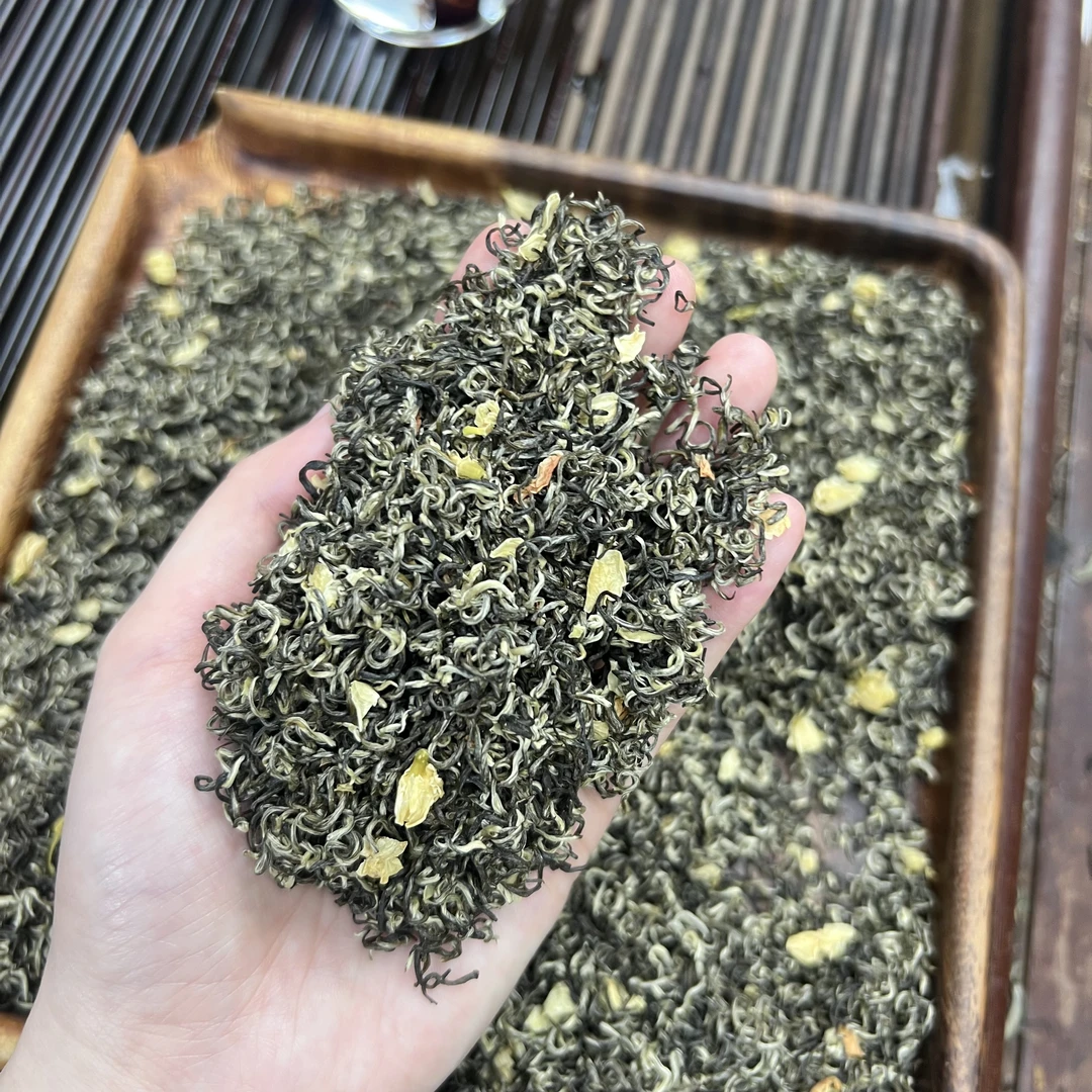 ①茉莉飘雪  小鹿收茶茉莉绿茶 横县茉莉花 5月27