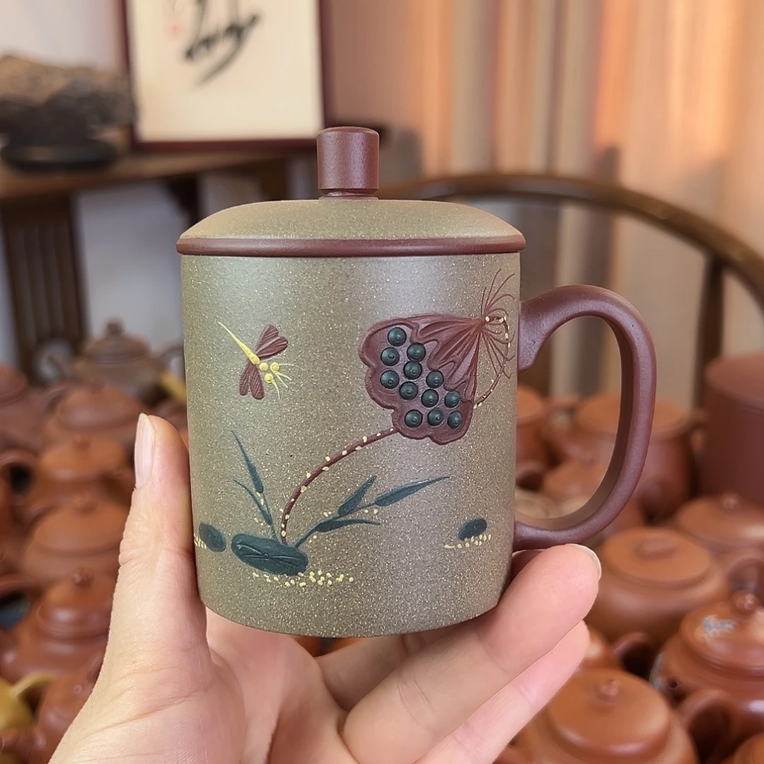 茶壶紫砂精品原矿 莲子盖杯 青段 200cc