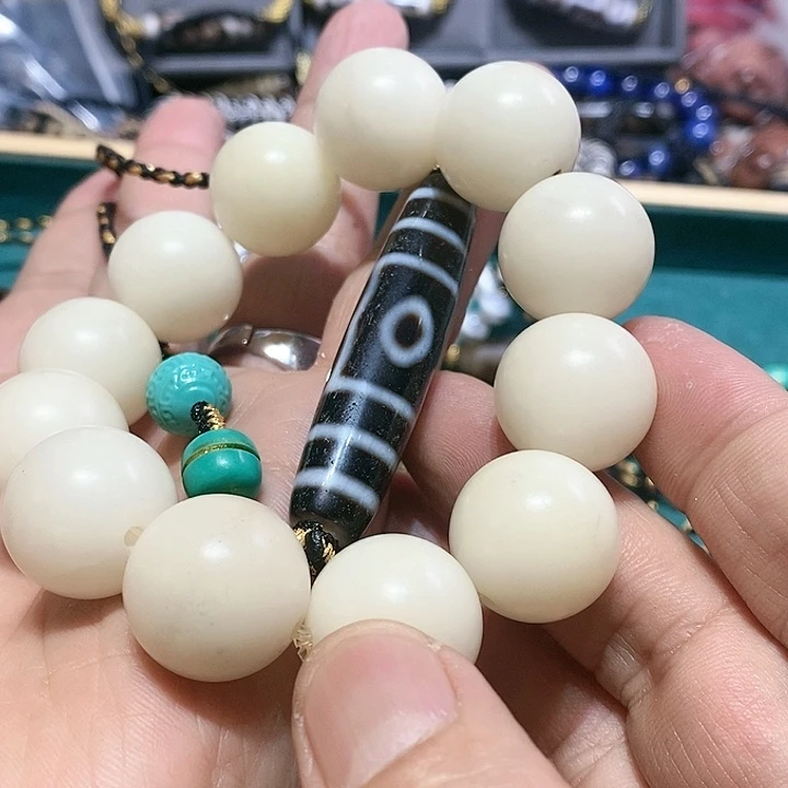白玉菩提手串123号男女同款