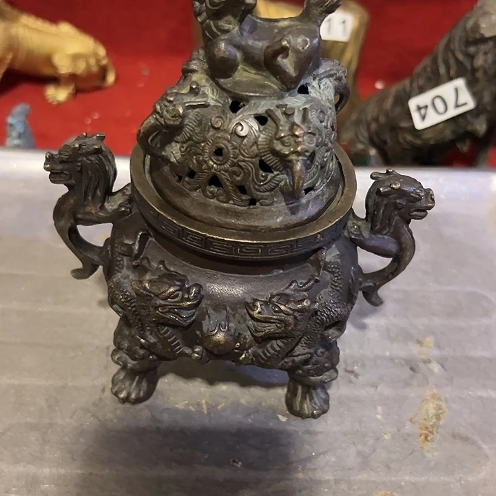 ****生黄铜摆件，文房工艺品摆件