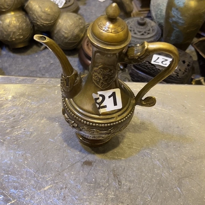 专***。黄铜摆件，文房工艺品摆件