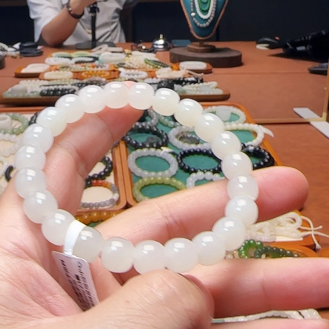 和田玉未镶嵌手链