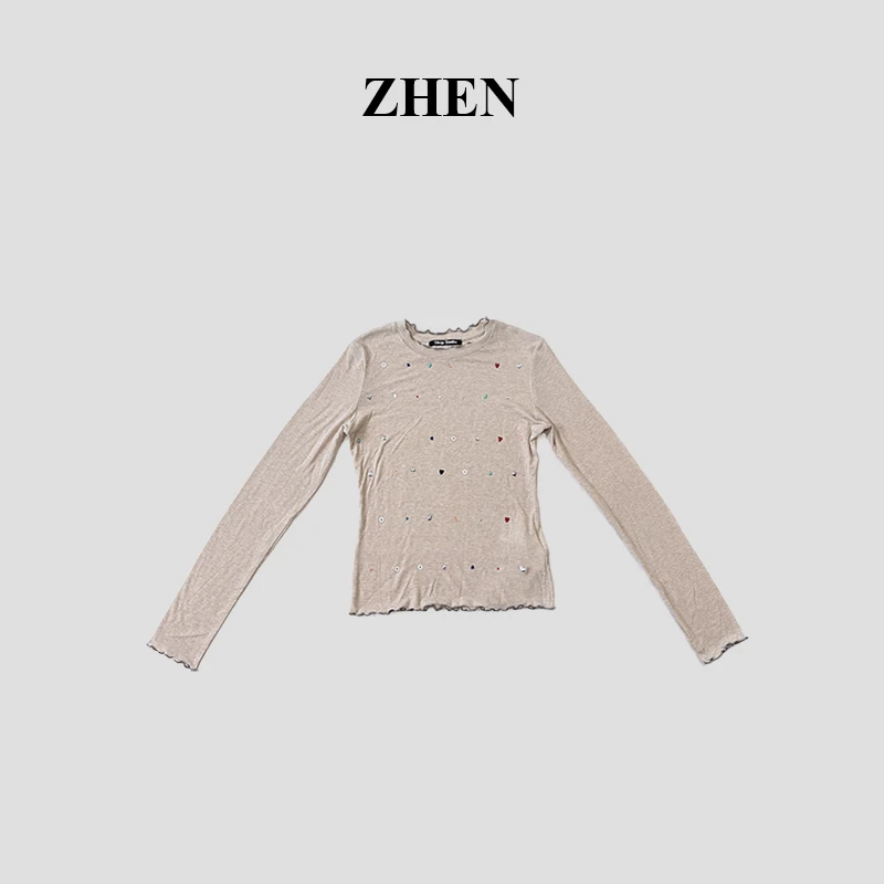 【ZHEN】25K02378 2025新款时尚气质休闲百搭潮牌上衣女