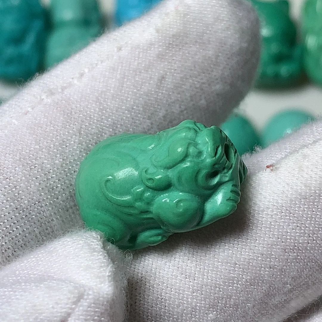 卡13貔貅果冻绿配珠