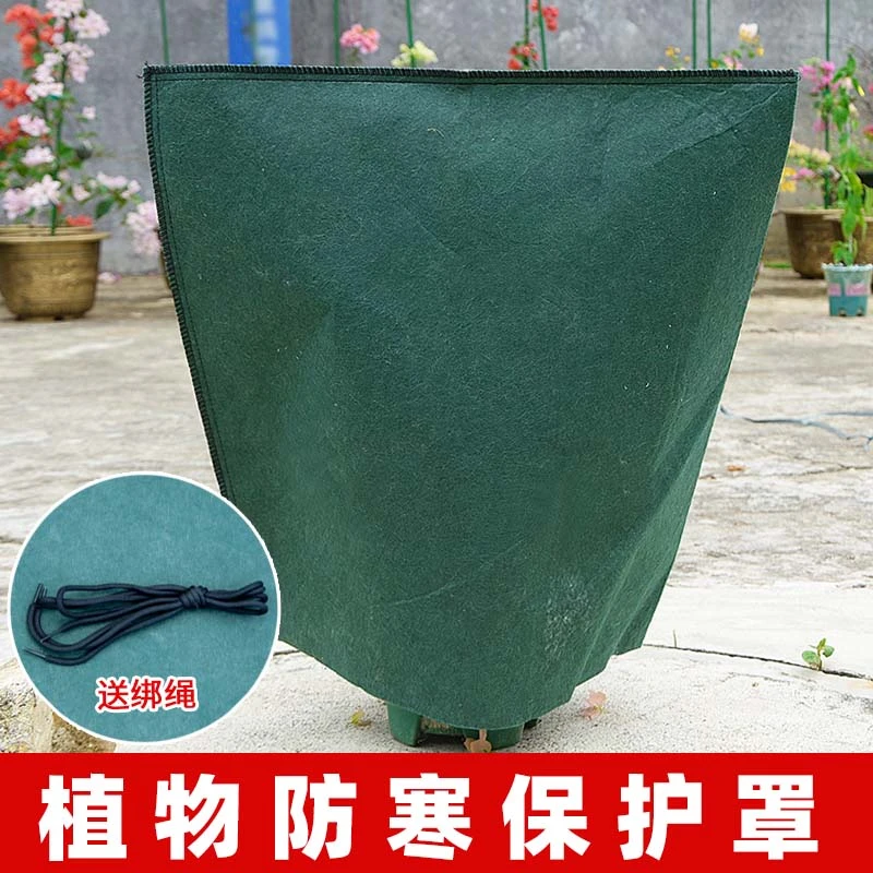无纺布罩花卉保暖罩植物保温袋套袋苗木果树防寒冬天过冬防冻加厚