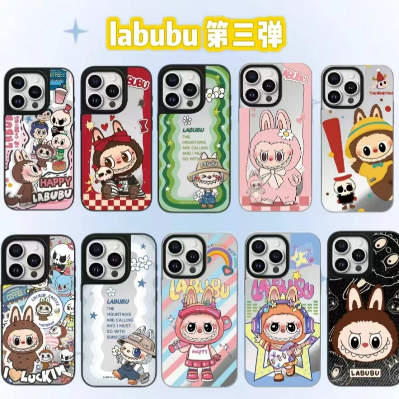 泡泡玛特Labubu拉布布苹果16promax手机壳适用iPhone15磁吸防摔套