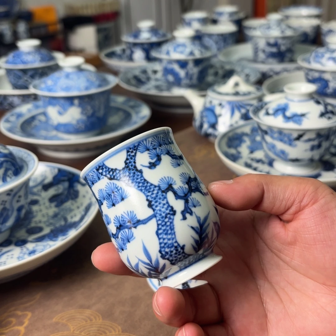 陶瓷摆件景德镇手绘茶器