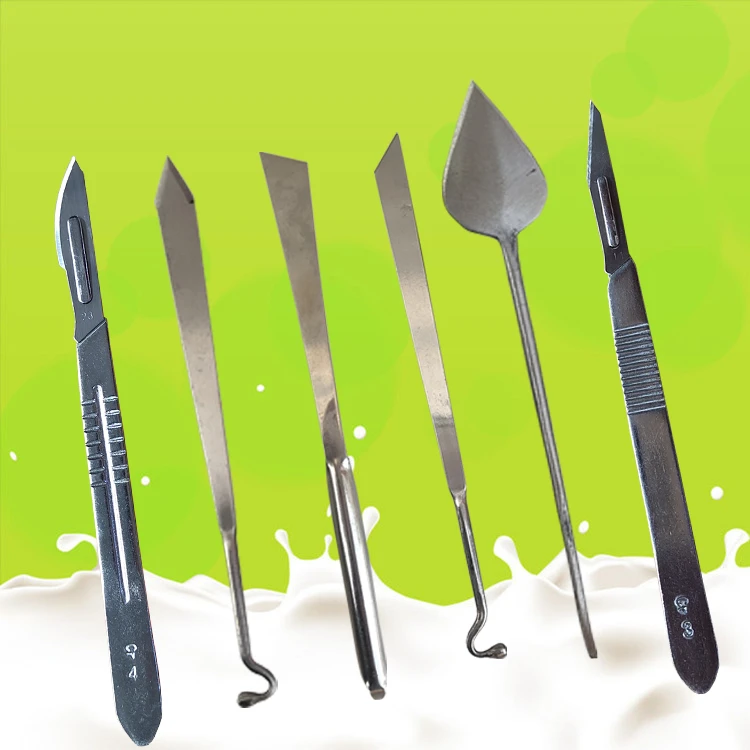 兽用阉猪刀阉割刀柳叶斜口桃型煽猪刀去势刀母猪迷你阉猪刀敲猪刀