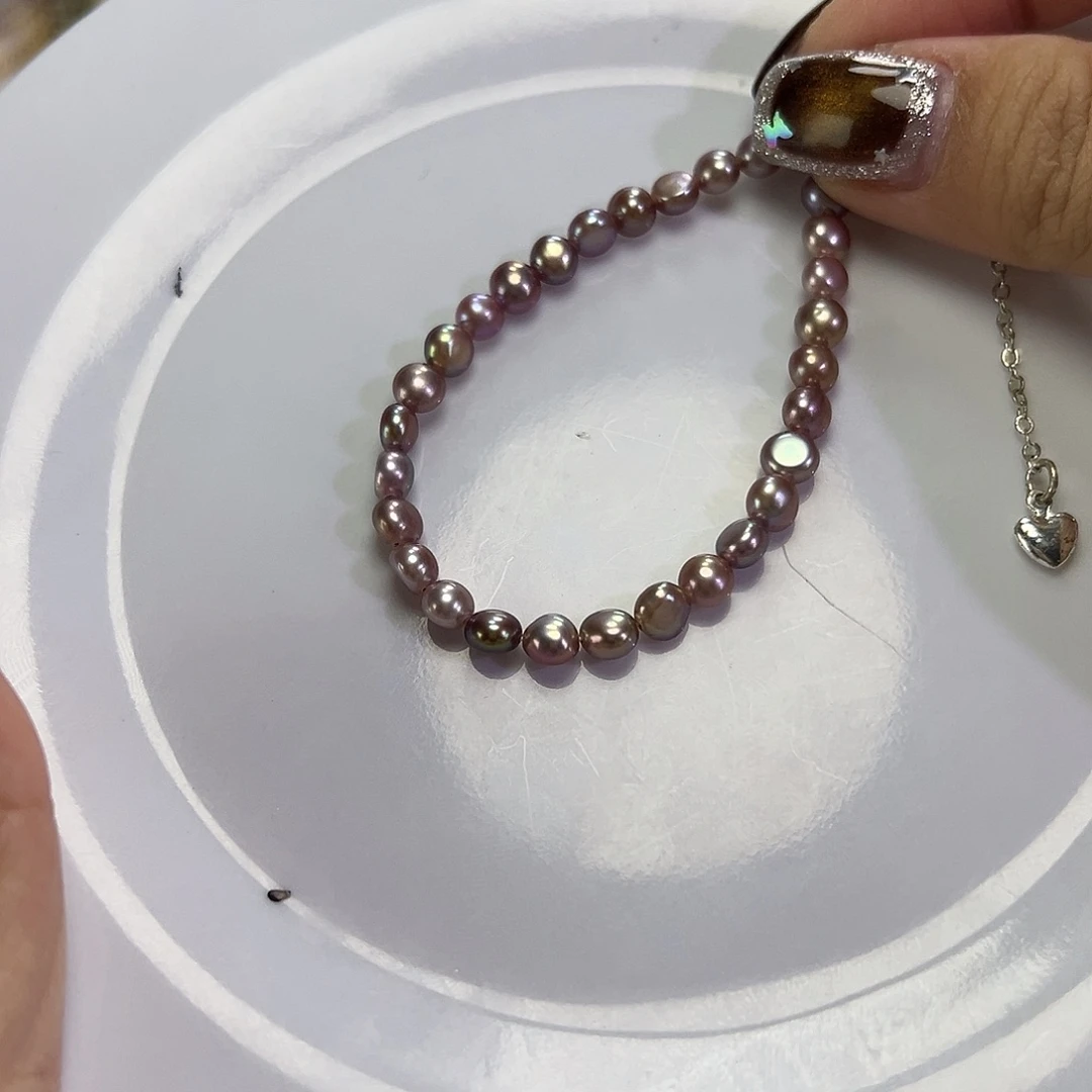 钛钢手绳淡水珍珠