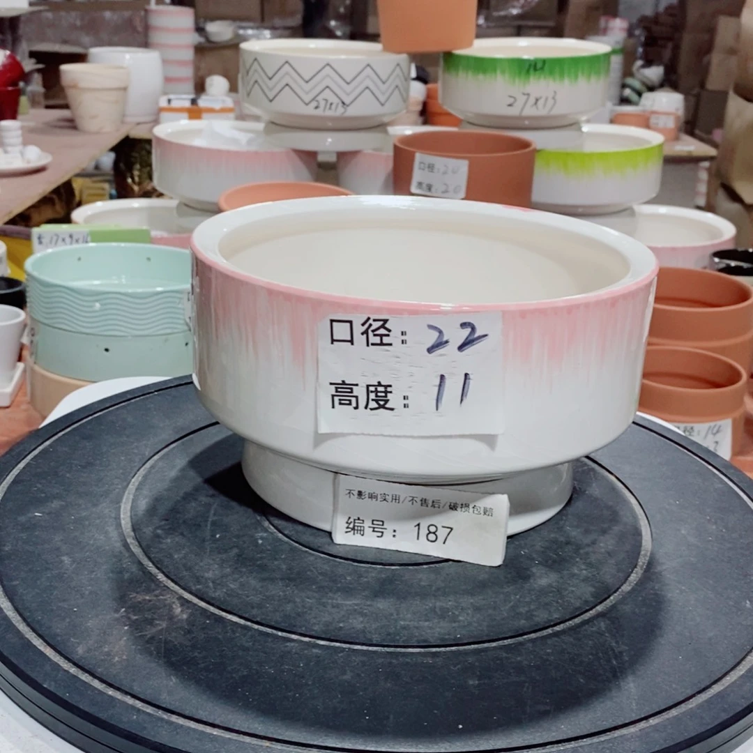 微瑕花盆-187-口22×11-1个