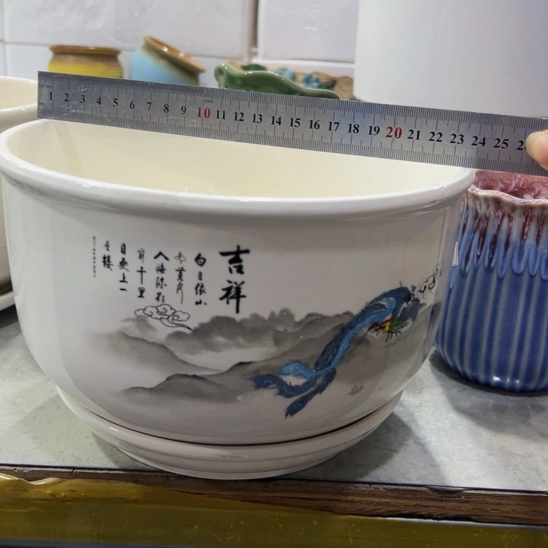 外贸尾单陶瓷花盆凑单10米包邮