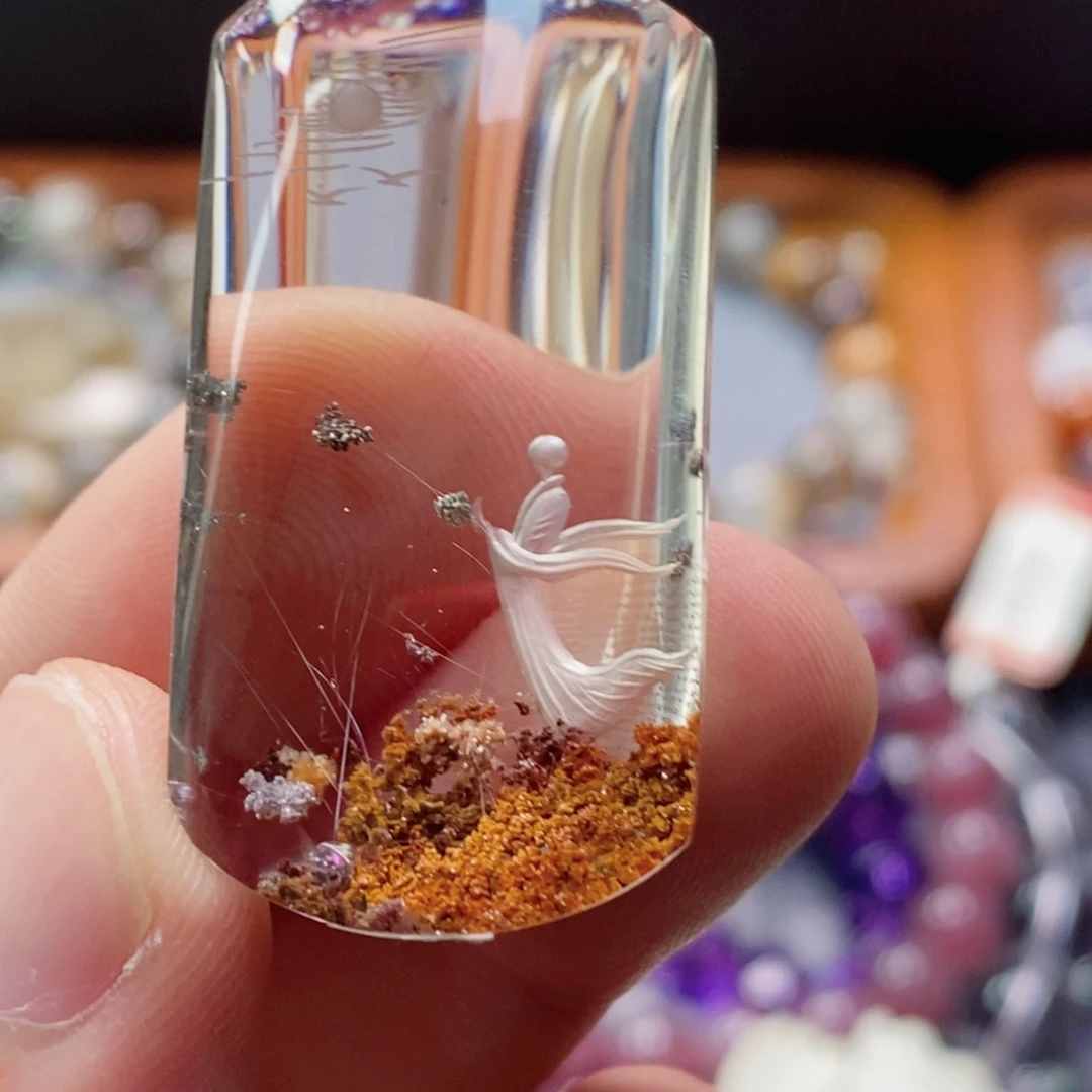 水晶未镶嵌吊坠(不含链)