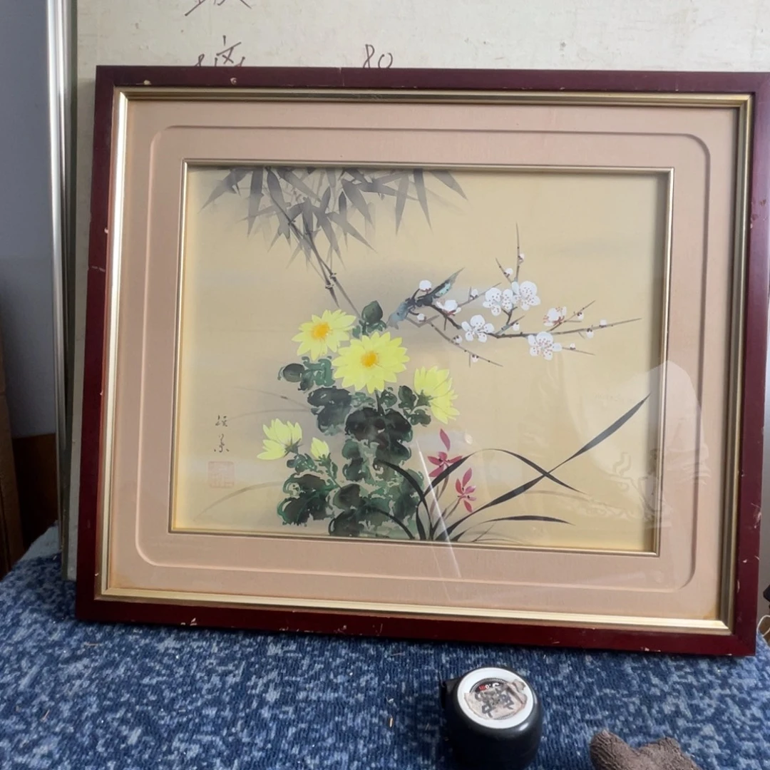 青****中古框画不退不换有磕碰