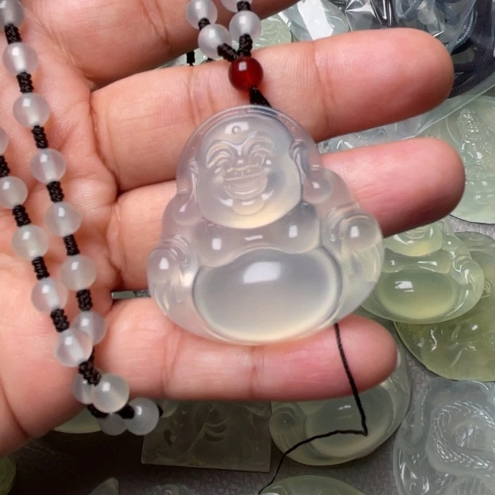 岫玉吊坠(赠链)未镶嵌桦*