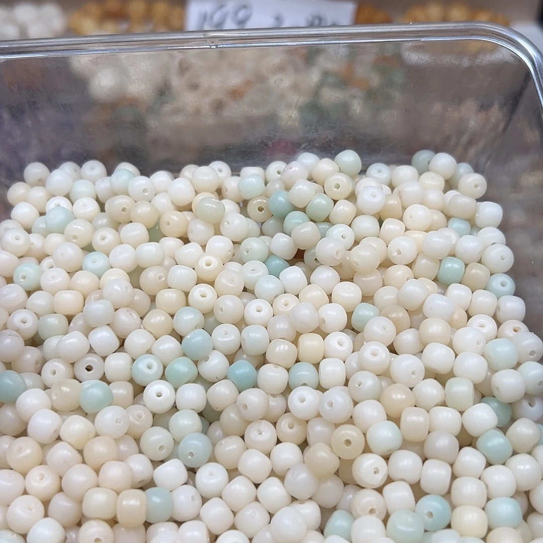 手串菩提根/象牙果卡7白绿桶150颗
