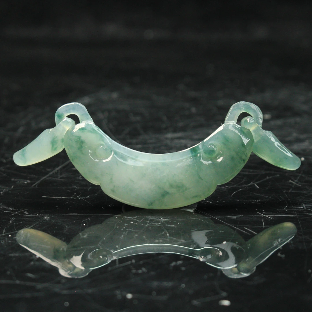 58ZB天然缅甸A货翡翠玉衡吊坠/901468嘉禾珍宝