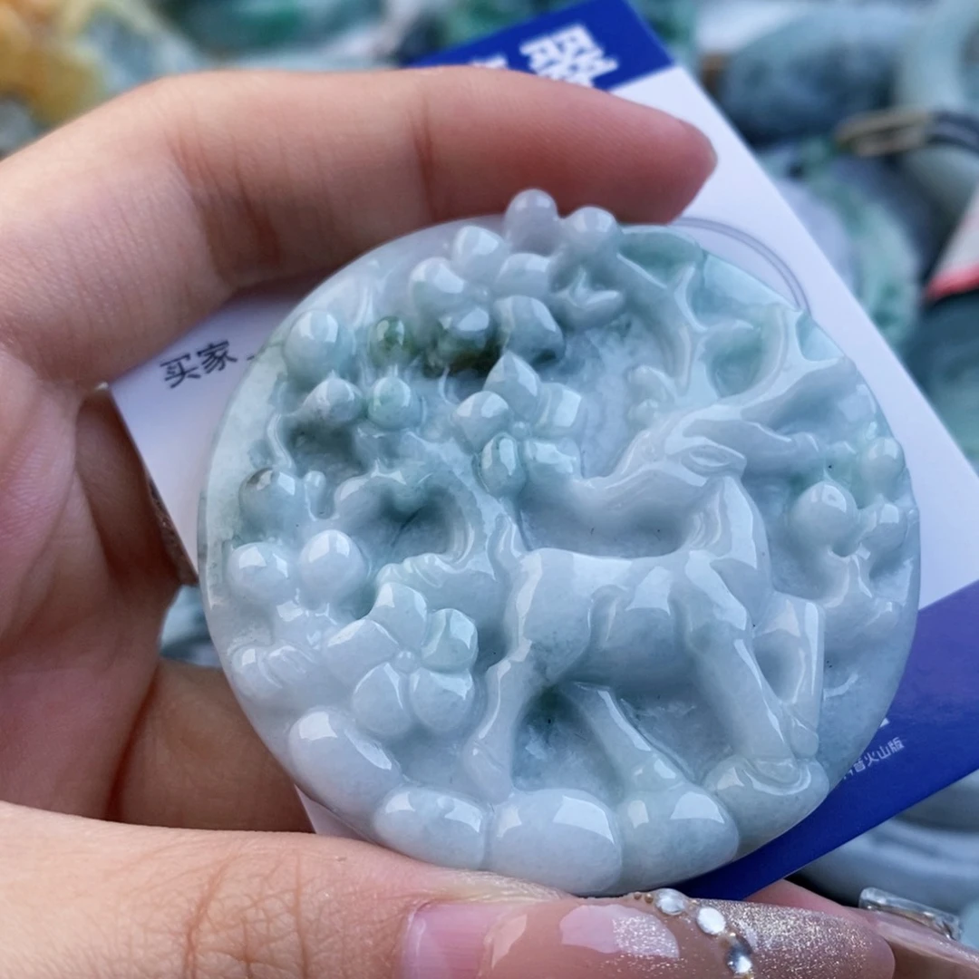 翡翠未镶嵌吊坠(不含链)