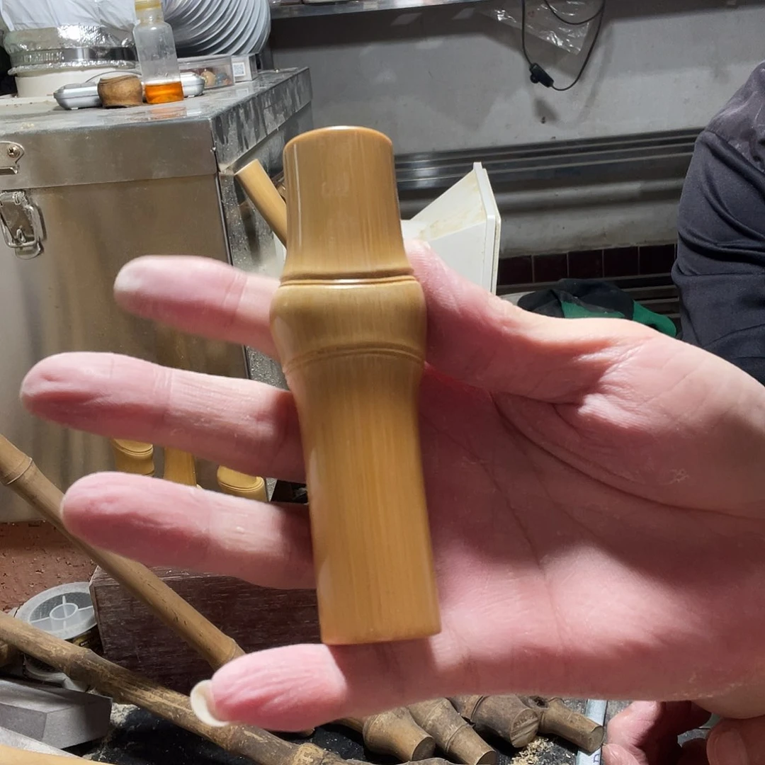 竹杨*实心玉竹精品手把件