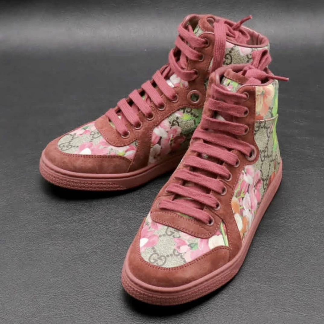 95新 GUCCI/古驰 樱花休闲女鞋 /36-37码/C01273/