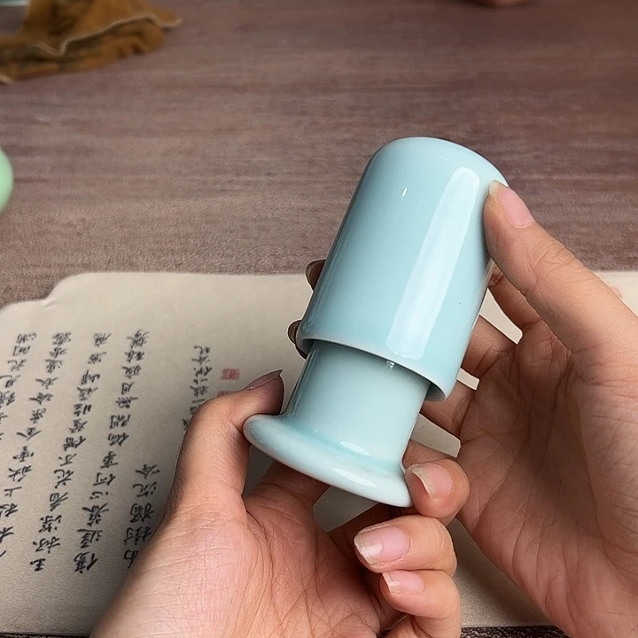 龙泉云间青瓷小米茶器