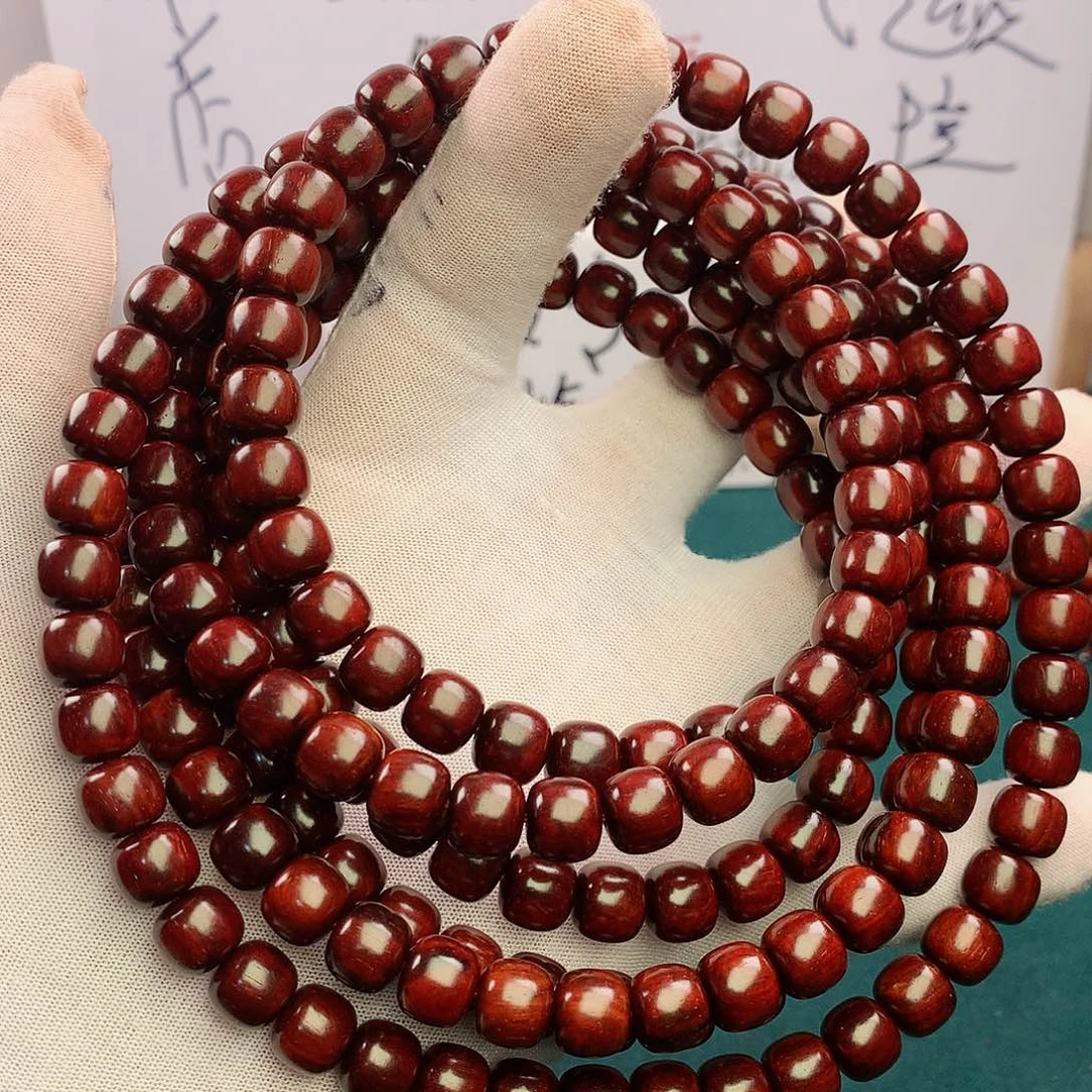 檀香紫檀（小叶紫檀）手串/手链9x10超级无敌泥精工108颗无胶无蜡