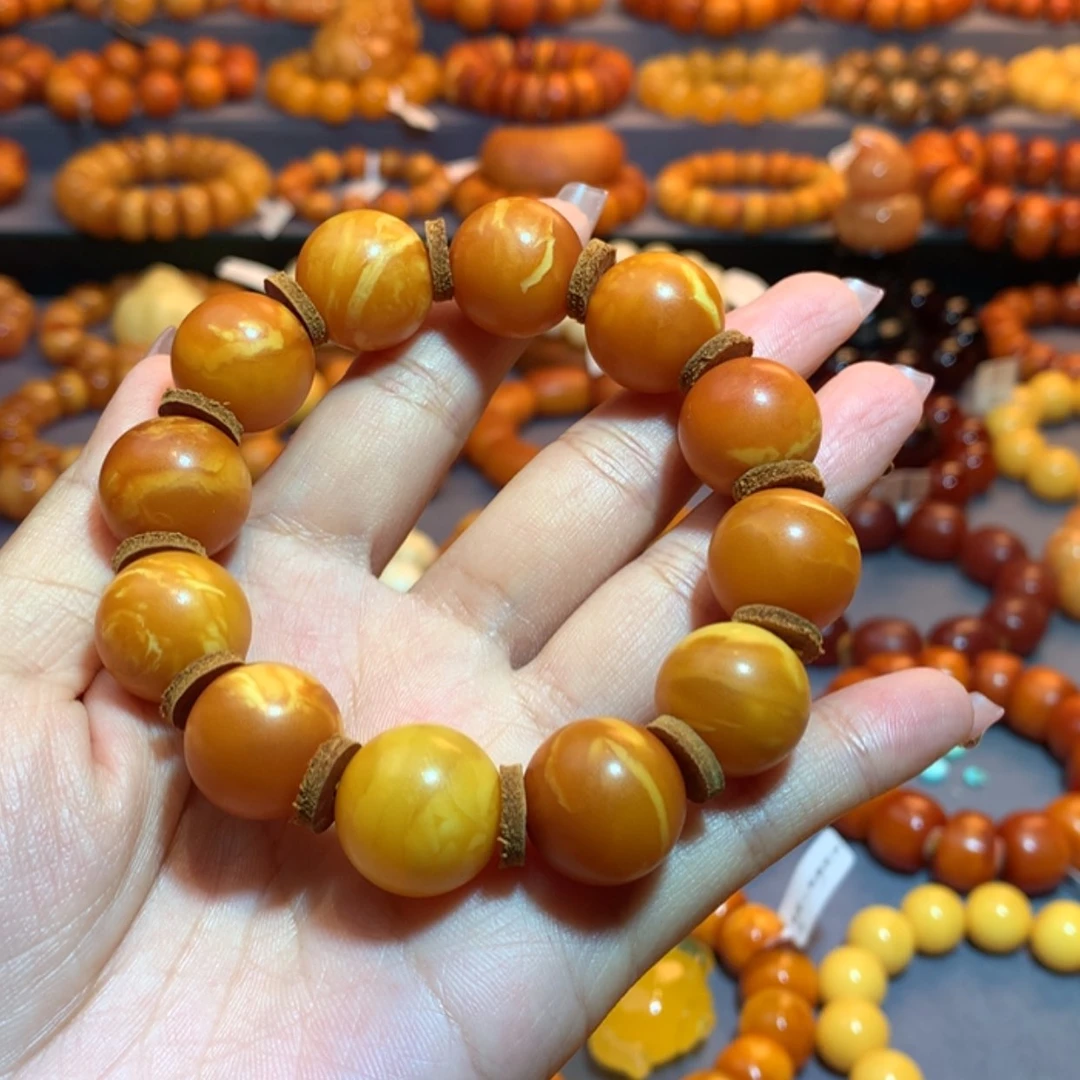 【闪购商品】未镶嵌蜜蜡手串M****n蜜蜡手串