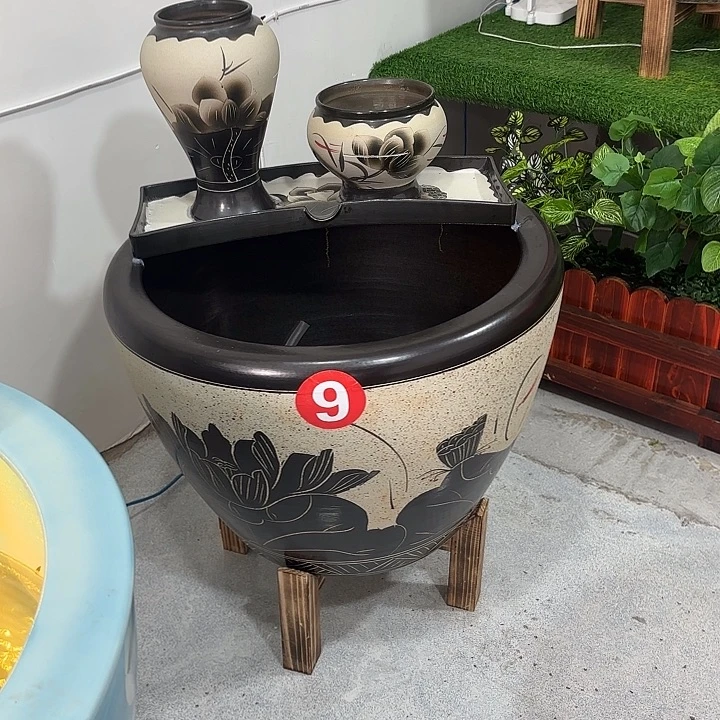 其他陶景德镇陶瓷大缸1米整套圆口