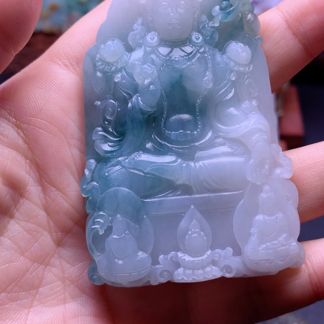 茶***心定制翡翠未镶嵌翡翠