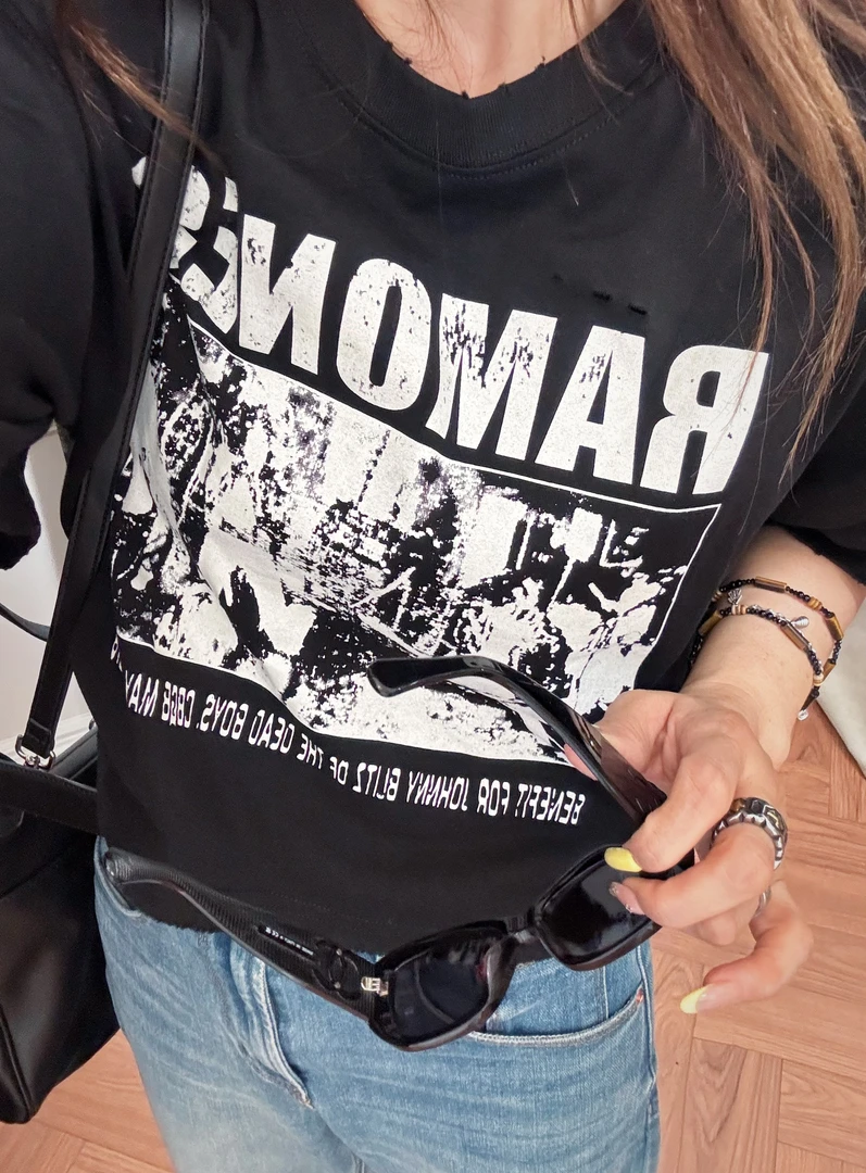 潮牌棉印字母T恤712#