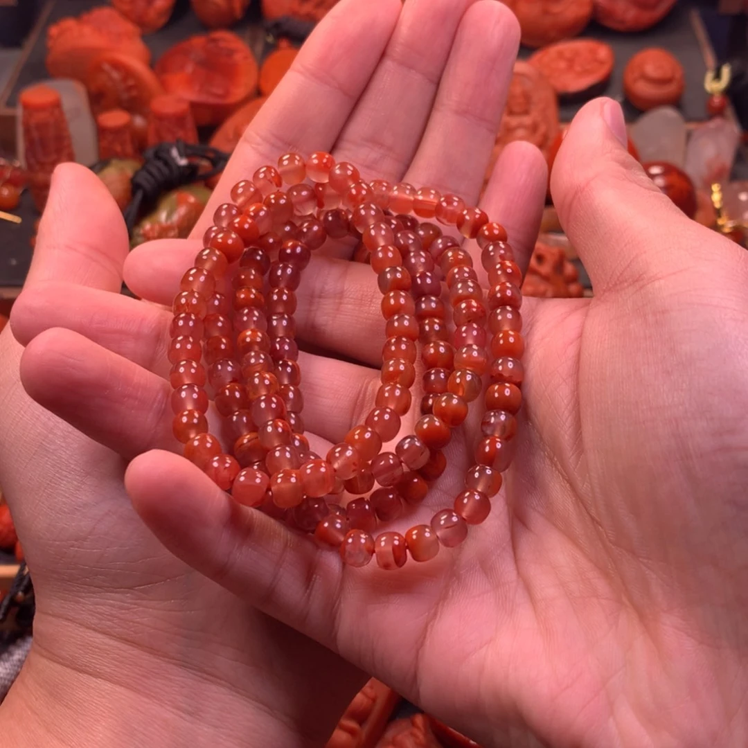 【闪购商品】未镶嵌多圈南红玛瑙