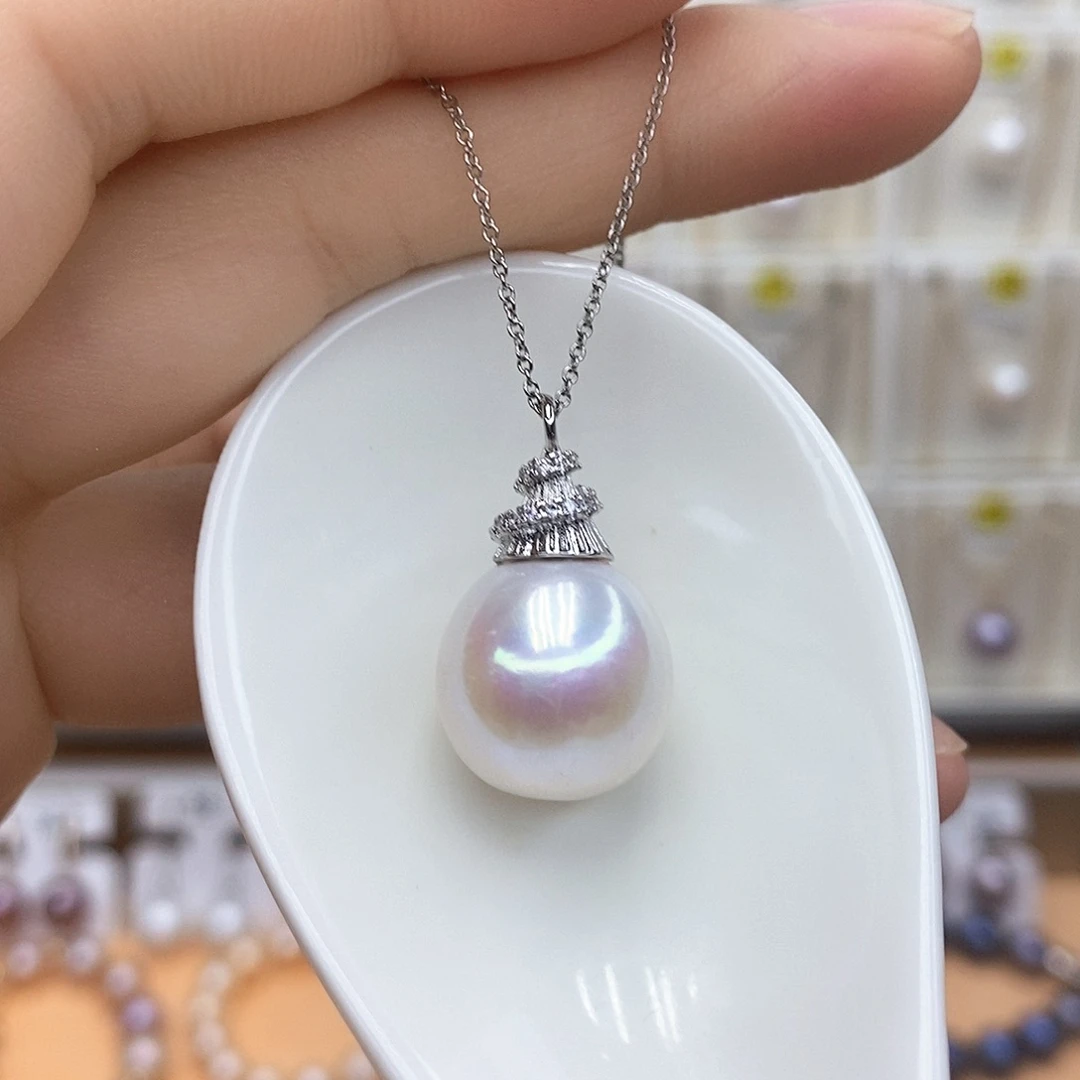 淡水珍珠项链合金