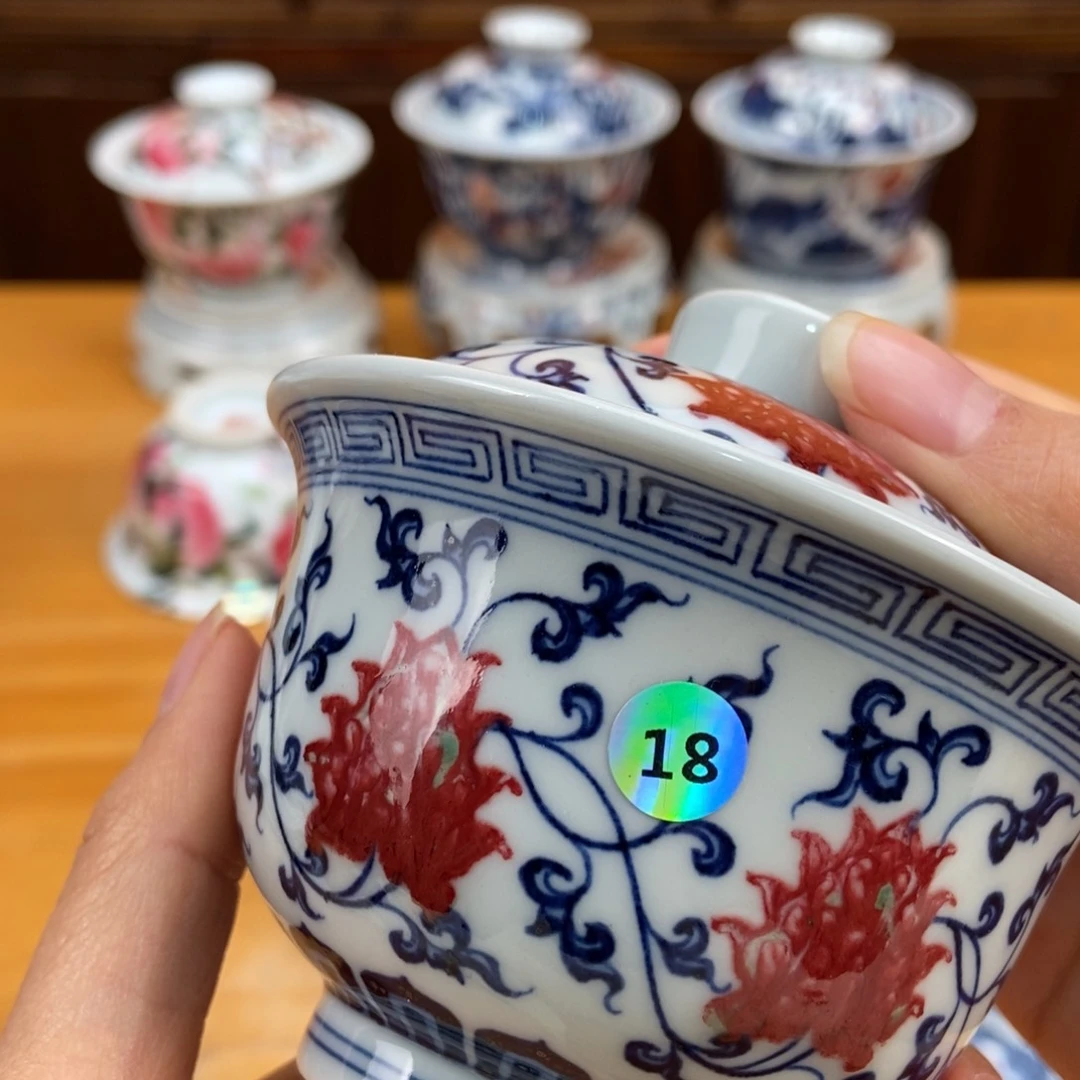 手绘现代茶具非古董