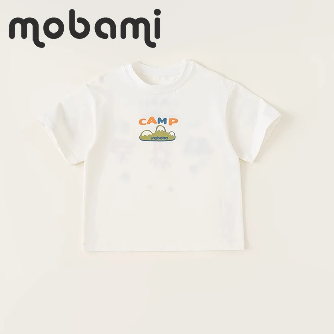 摩芭米[三防面料]儿童短袖婴儿短袖t男女童t恤短袖儿童夏季宝宝