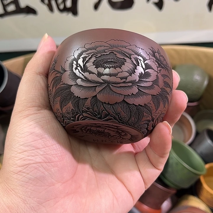 茶杯紫砂全手工紫砂 主人杯