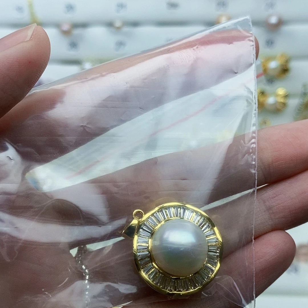 明***8合金戒指淡水珍珠