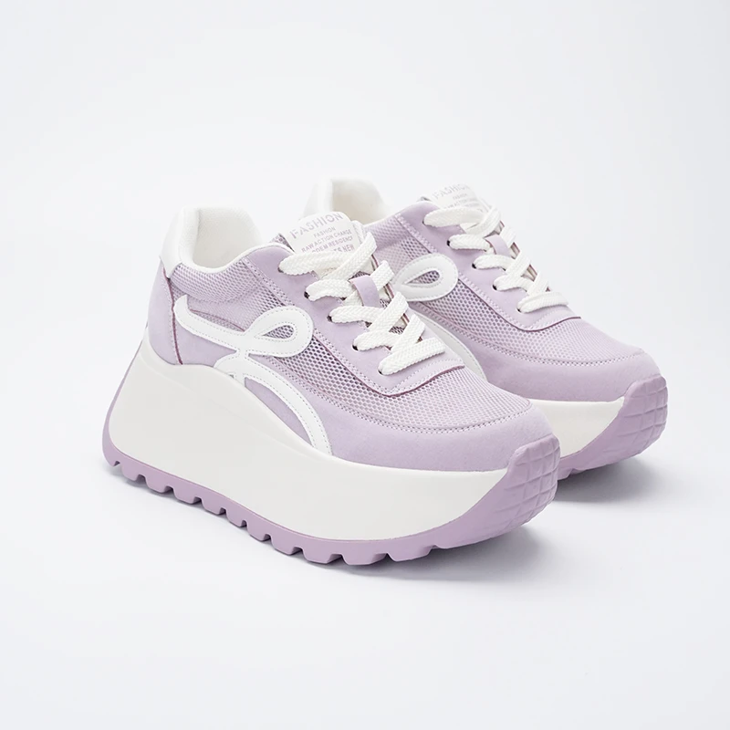 8CM休闲女鞋增高时尚厚底休闲阿甘鞋时尚休闲鞋厚底春夏季老爹鞋