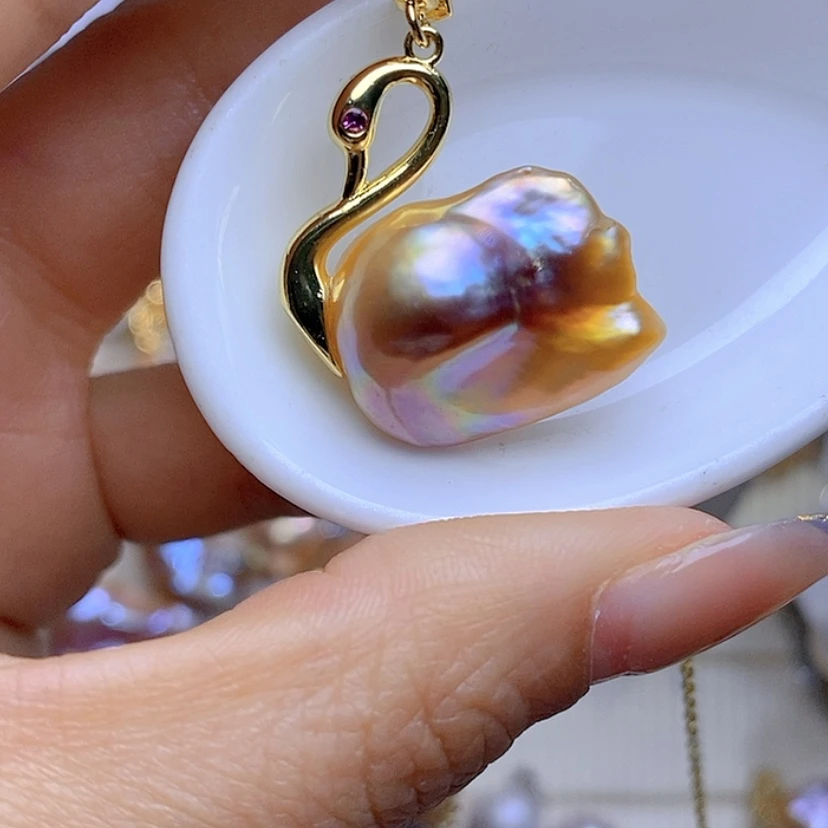 【闪购商品】淡水珍珠吊坠合金