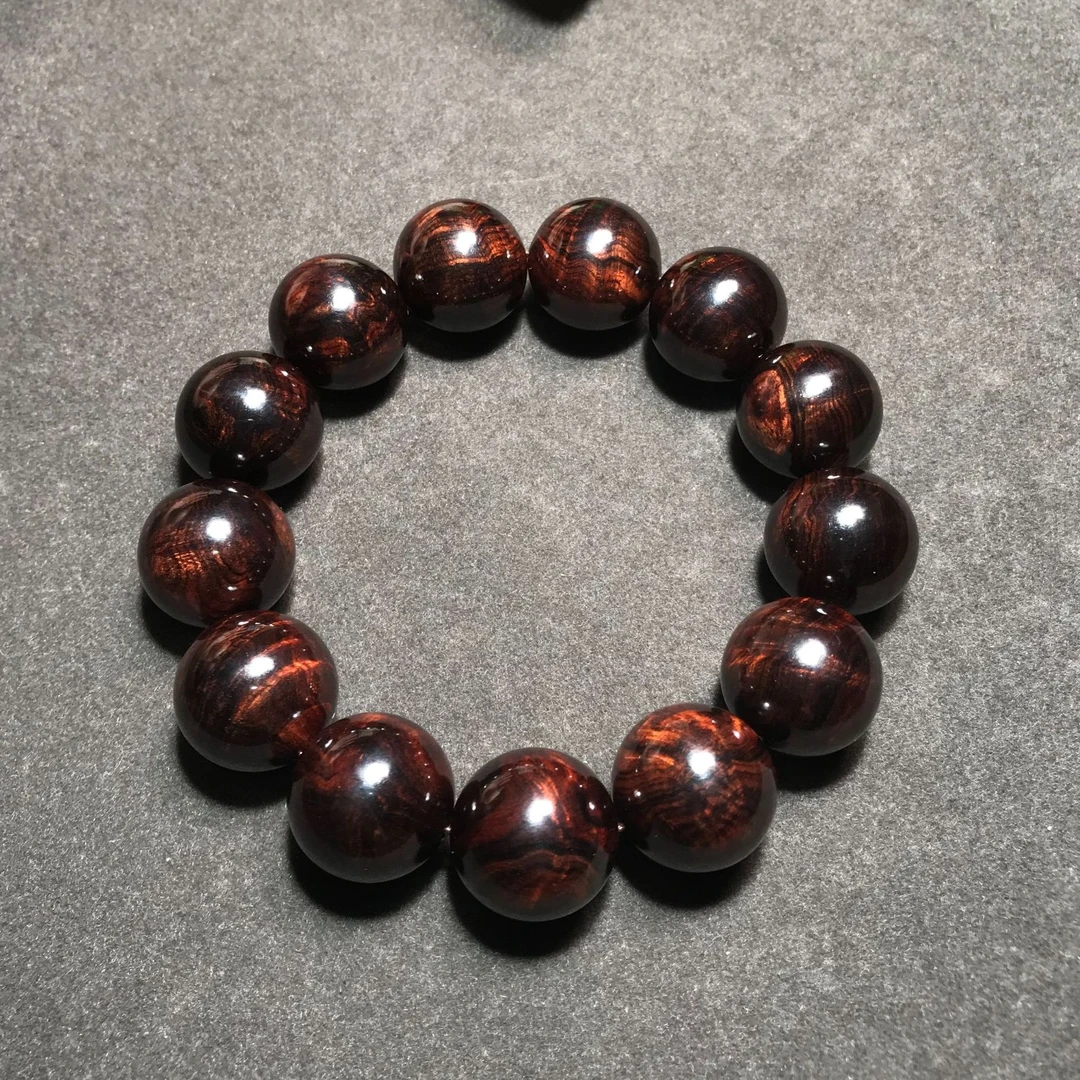 【一物一拍】FS100海南黄花梨紫油梨线1.8黑线手串