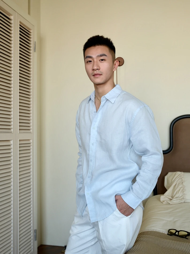 DONNY多尼【100%亚麻长袖衬衫 】轻薄透气 休闲百搭