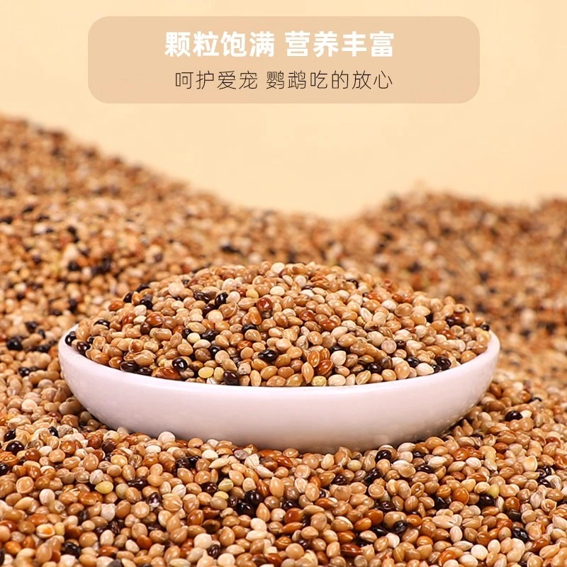 虎皮牡丹玄凤中小型鹦鹉专用混合鸟粮含谷子黍子