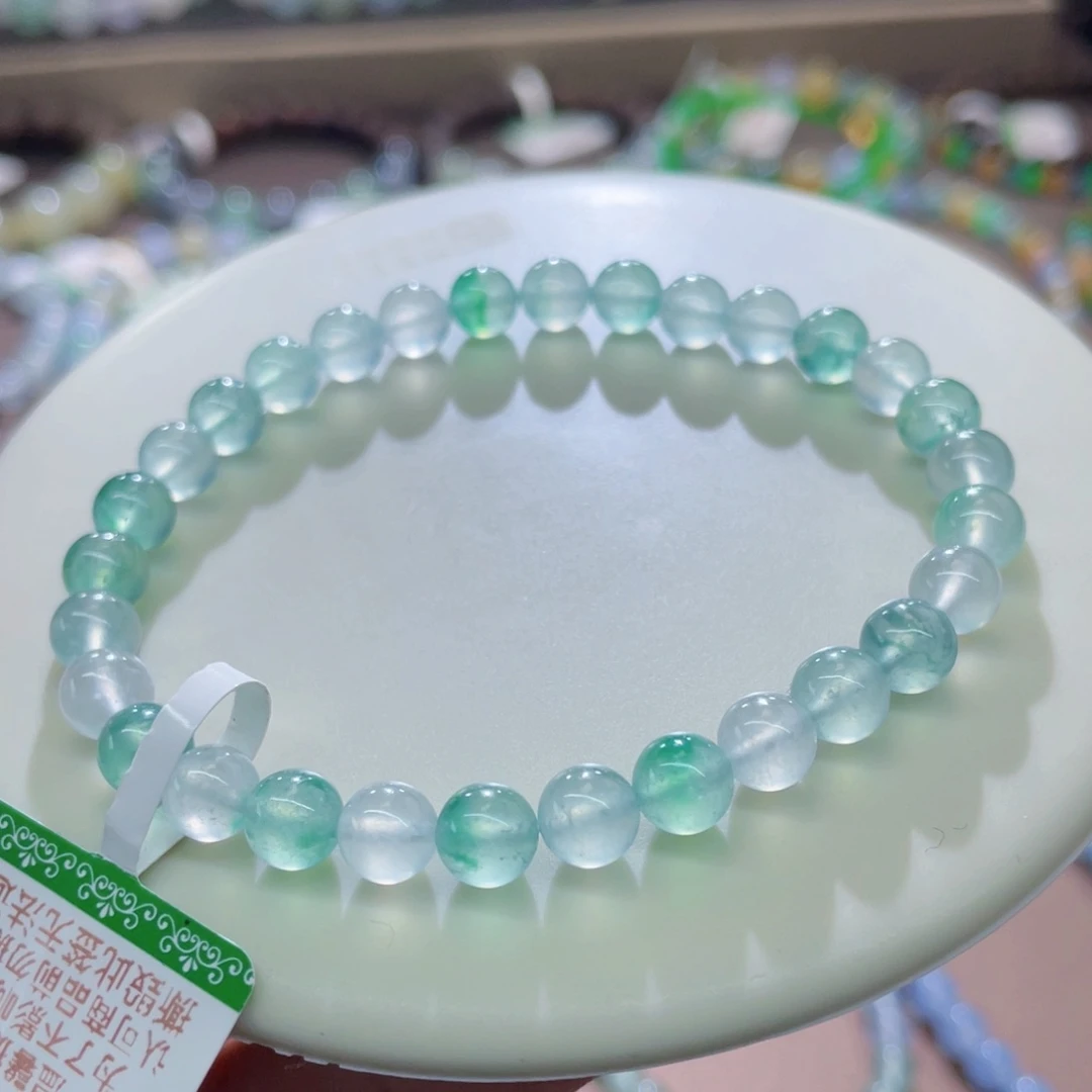 未镶嵌手链翡翠木纳冰玻飘阳卡6