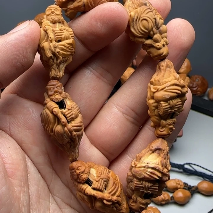 白***笑手串/手链橄榄核好