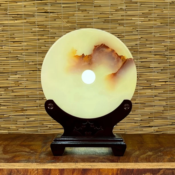 （鸿运当头）直径26厘米总高34厘米平安扣摆件玄关酒柜博古架电视柜