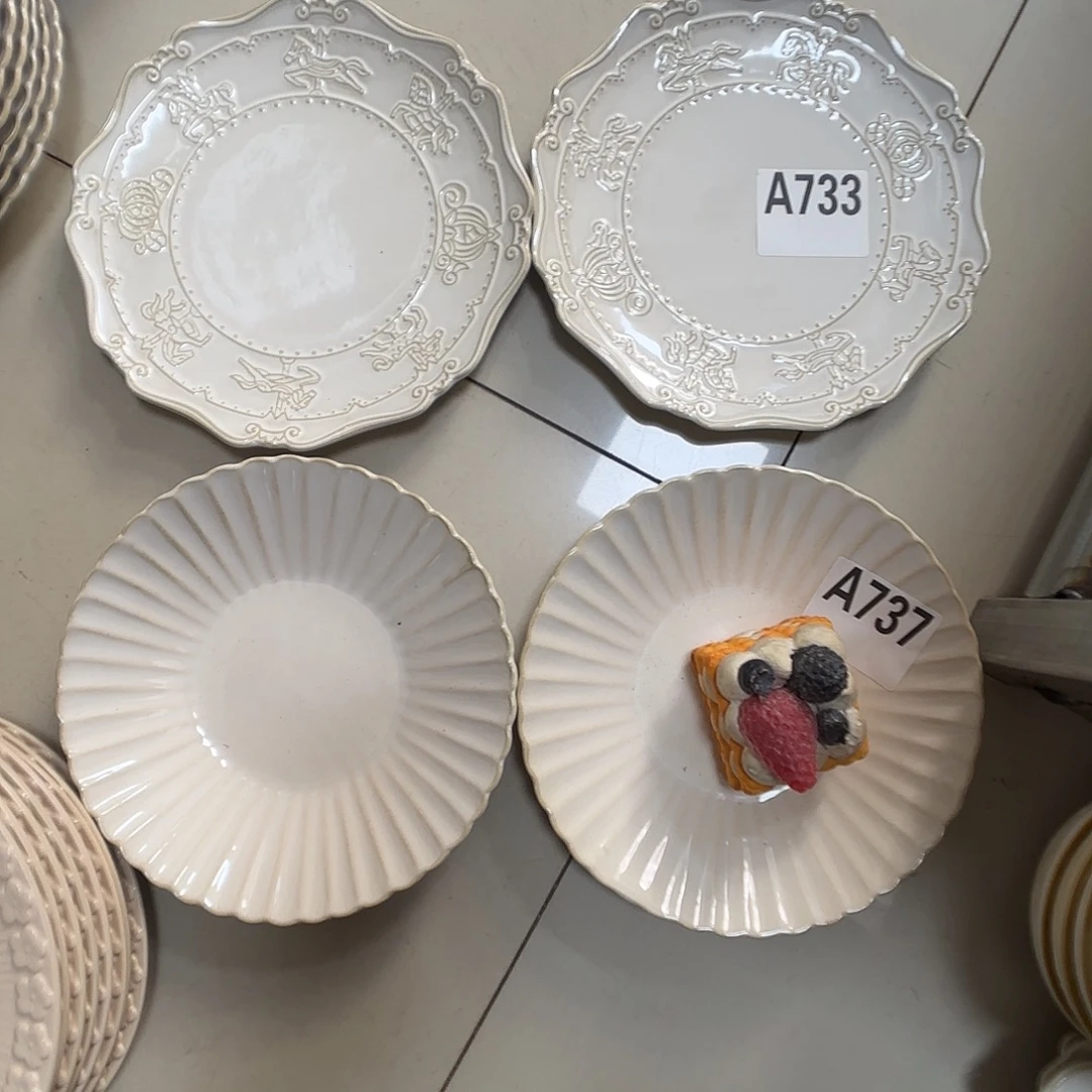 瓷片瑕疵特价陶瓷深盘