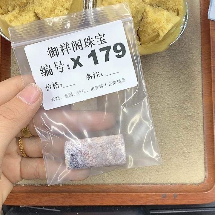 硅化珊瑚（珊瑚玉）颈饰未镶嵌泡**
