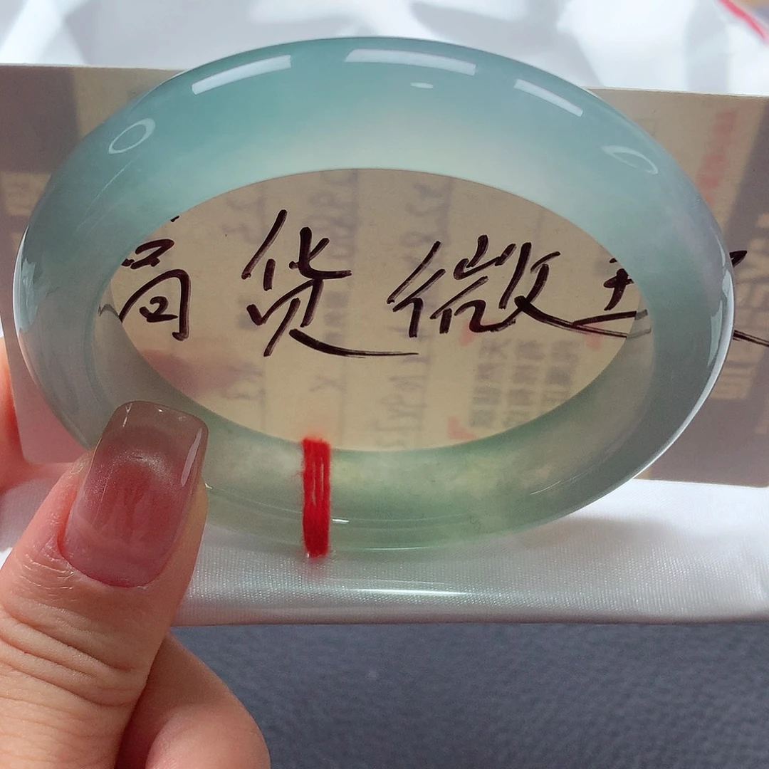 翡翠手镯未镶嵌缅甸天然a货翡翠5152正圈宽12厚8.6